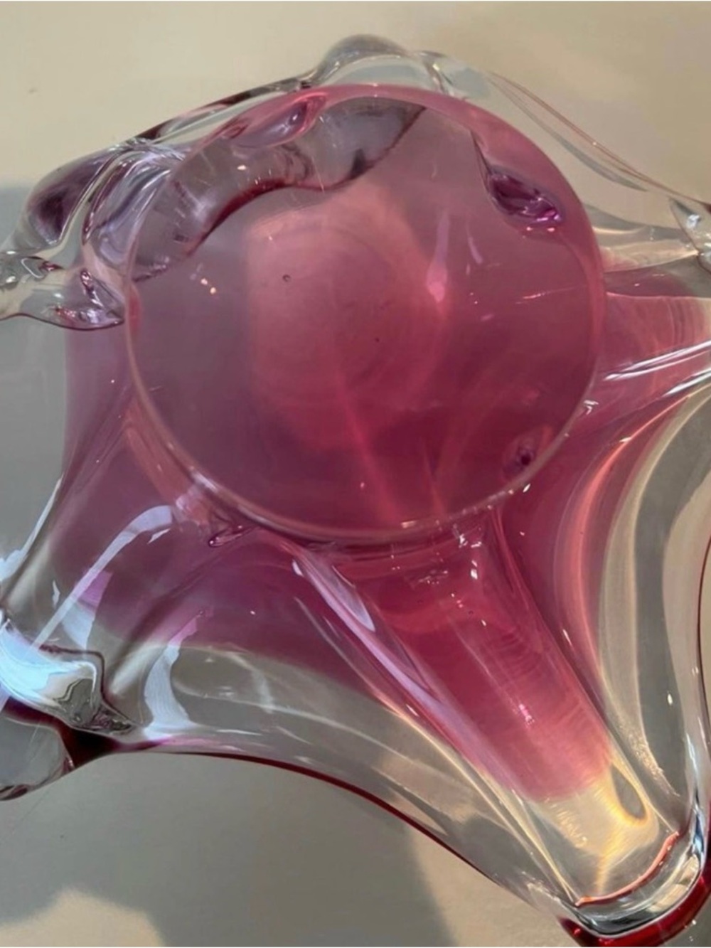 Vintage Chribska Art Glass Bowl: most likely Josef Hospodka Czech 1960’s - Picture 7 of 7
